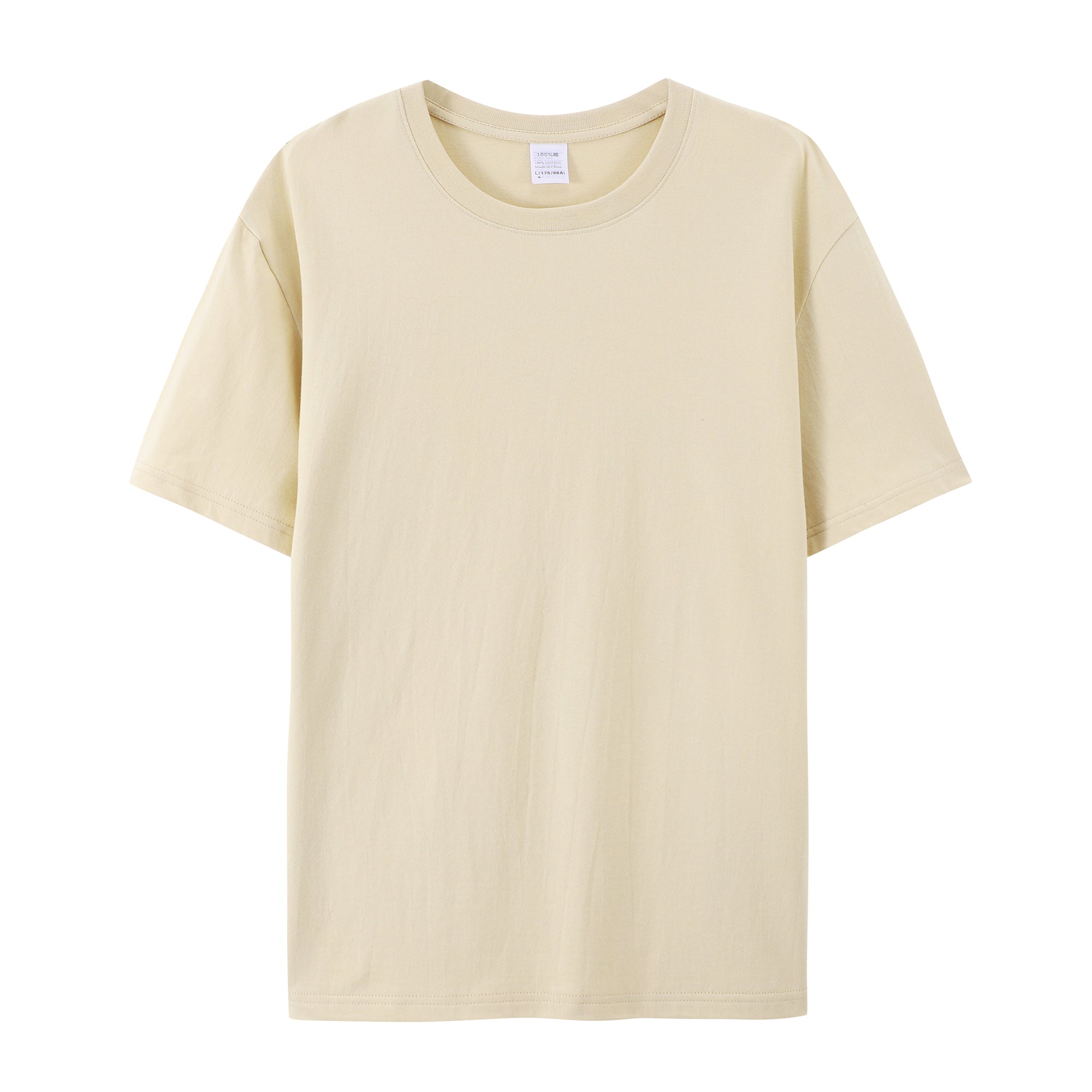 High Quality Multi Color T-shirts Blank Round Neck Pure Color Heavy Cotton Cusrtom logo Summer New Design Personalized T-shirt