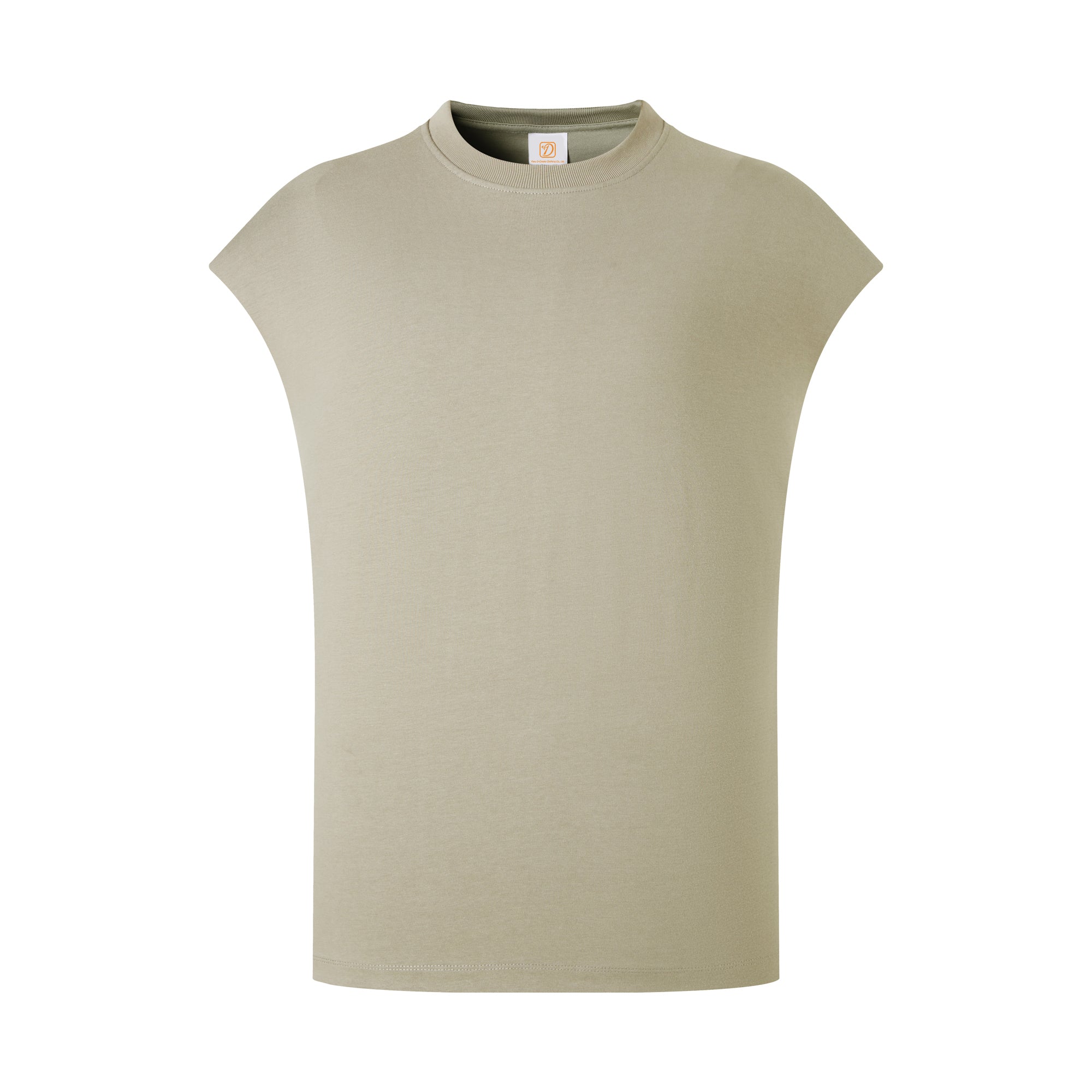 Heavy Duty Loose Fitting Sleeveless Top Men t Shirt High Quality Personalized T-shirt Design American Style 100 Cotton Blanc