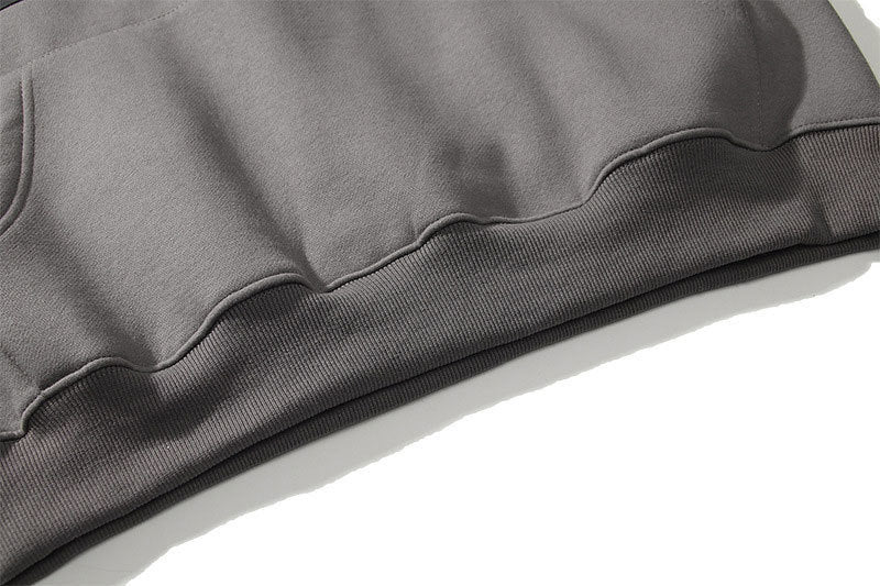 Wholesale Polyester Streetwear Wireless High Quality Raglan Sleeve Fashion Drop Shoulder Heavyweight Custom Puff Print Hoodies