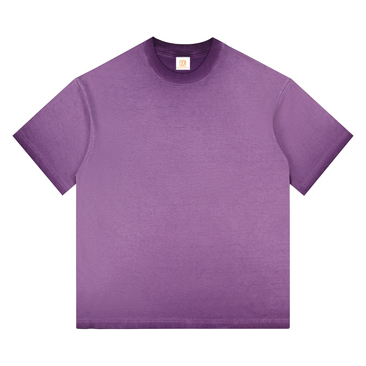 Washed Drop Shoulder Custom Blank T-Shirt Vintage Heavyweight Gradient Color Screen Print Round Neck Design Cotton T-shirts