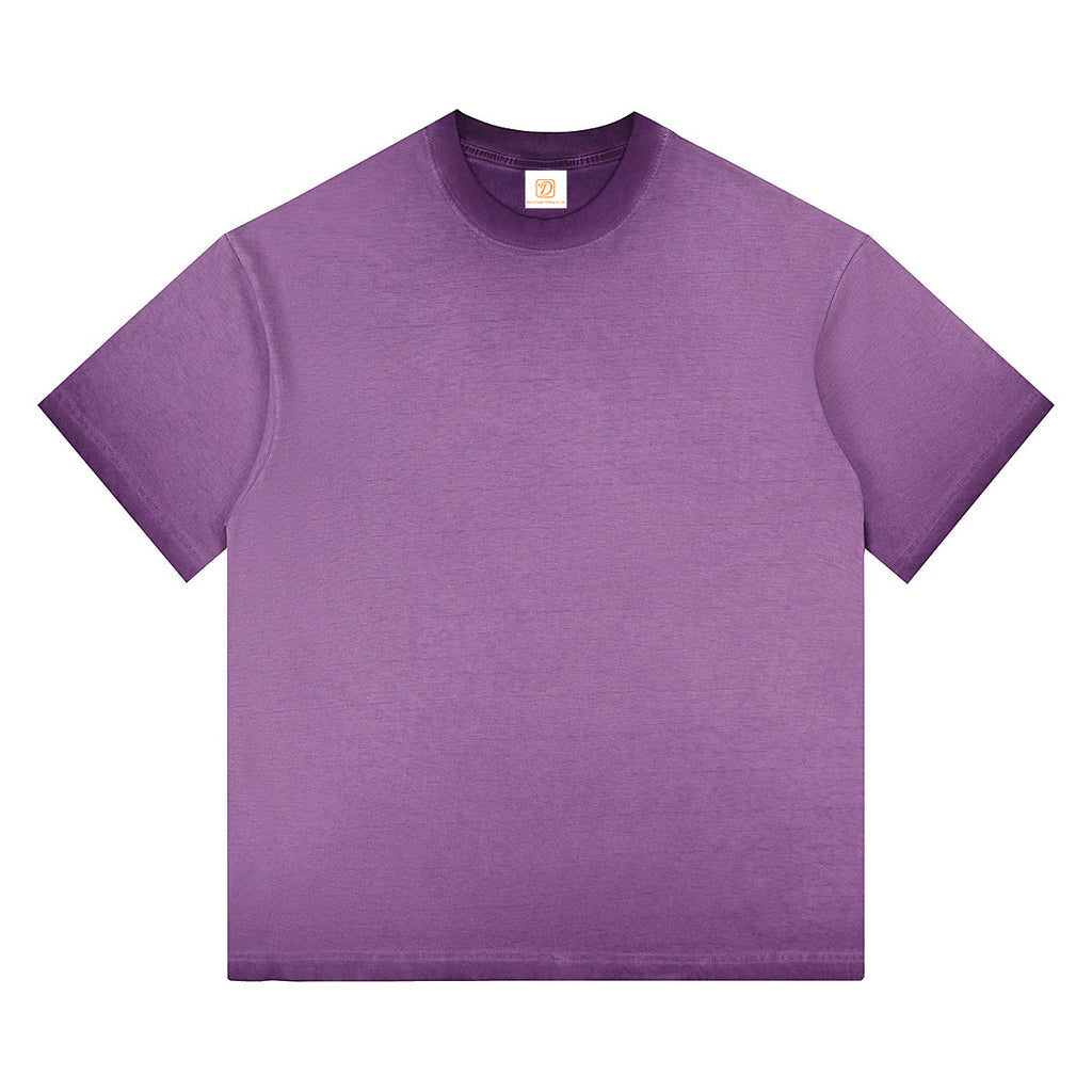 Hot Selling Round Neck Tshirts 100% Cotton Vintage Drop Shoulder High Quality Streetwear Custom Acid Wash Men's T-shirts