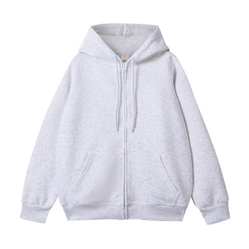 350g Heavyweight Hoodie Custom Blank Full Zip Heavy Cotton High Quality Streetwear Black Fashion Oversized Puff Printing Hoodie