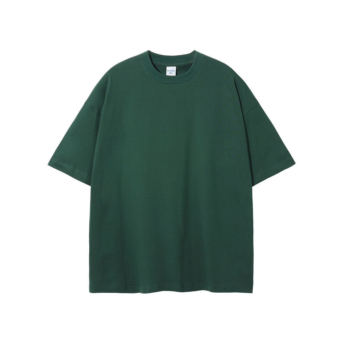 Custom Weight 20g Color Solid Pure Cotton Loose Shoulder Short Sleeve the t Shirt Has a Large Size and a Small Shrinkage Rate