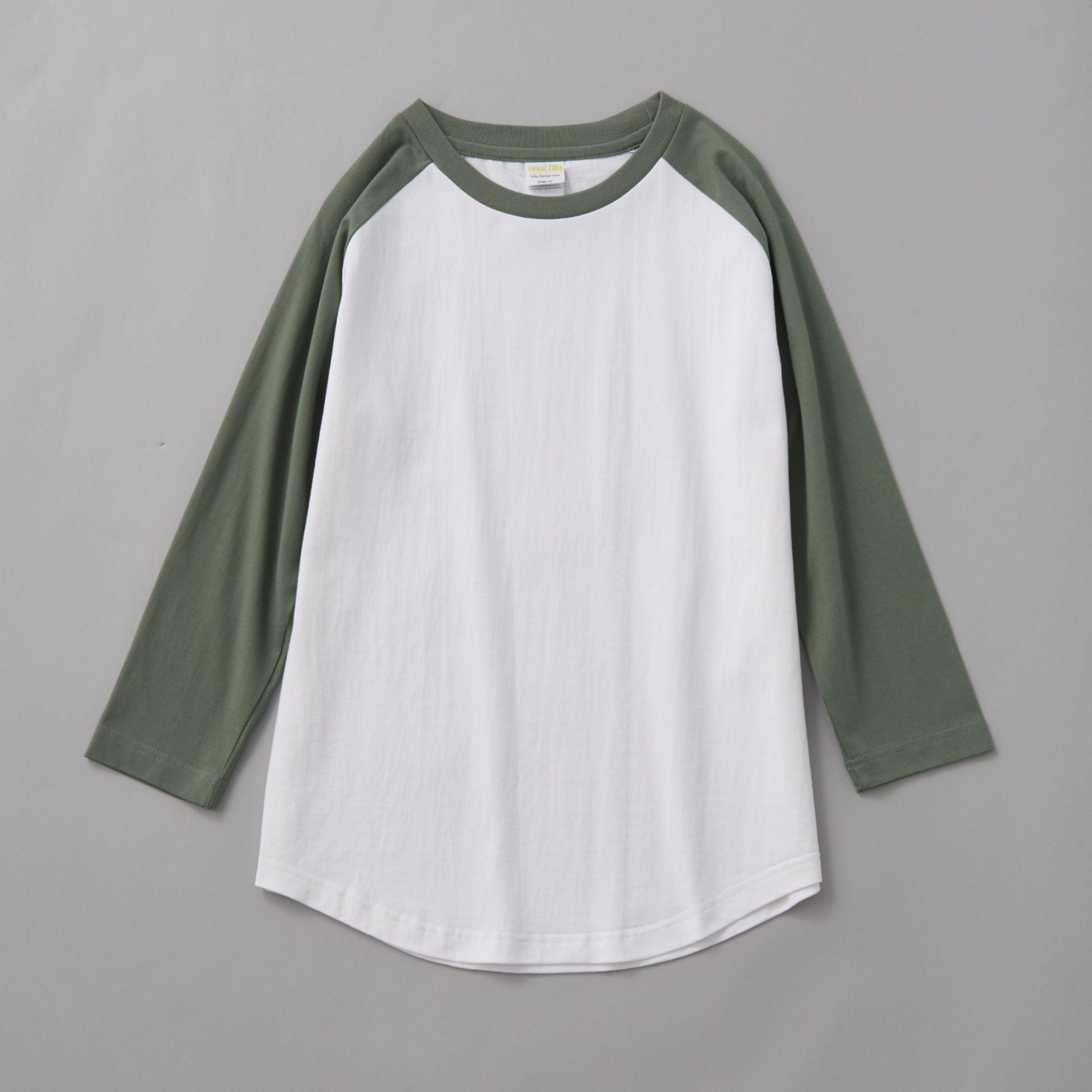 Manufacturer t Shirts Blanks Custom Color-blocked Raglan Sleeves Drop Shoulder 3/4 Length Sleeve High Quality t Shirt