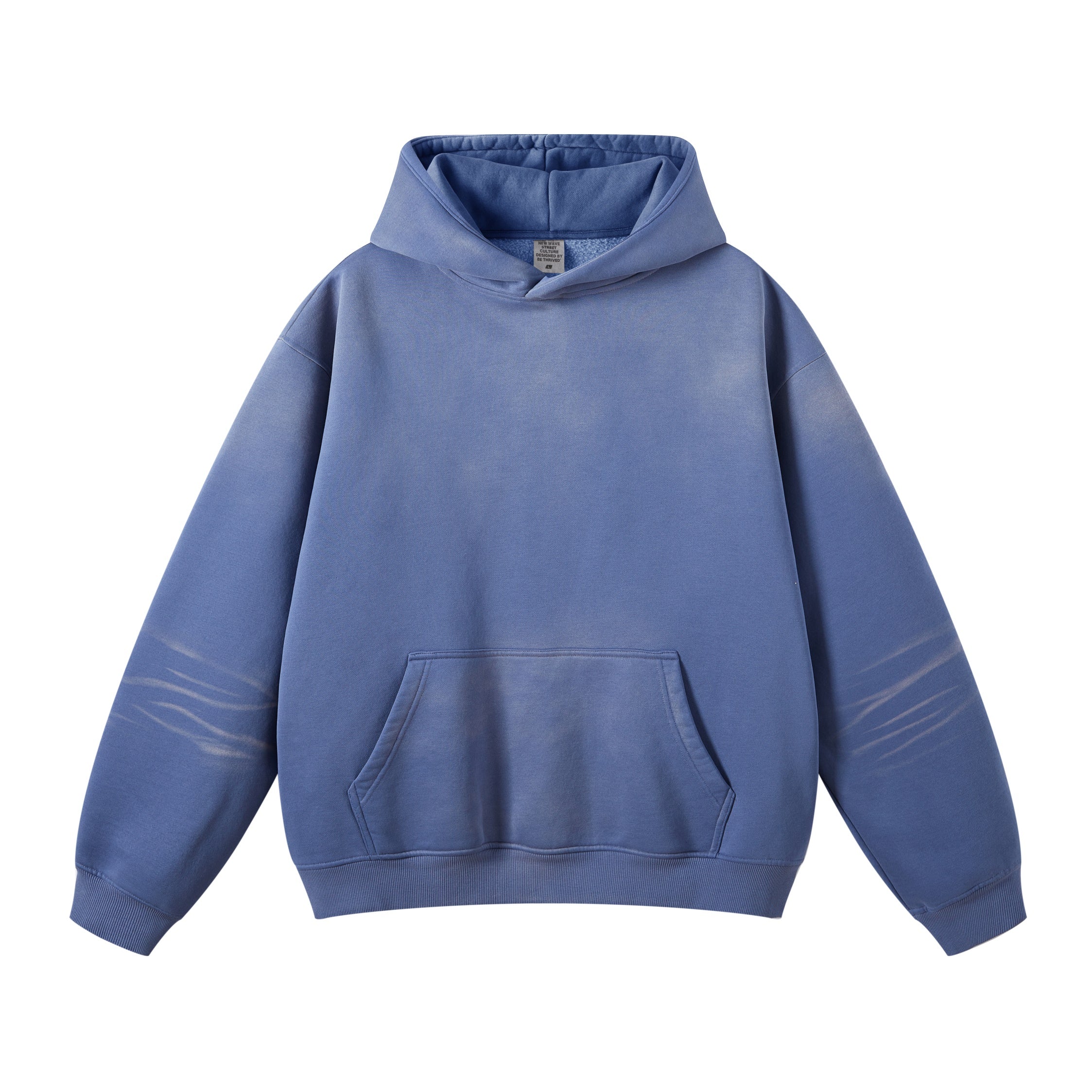 Manufacturer Hoodies Fleece Heavyweight Vintage Washed Puff Printing Gradient Color High Quality Sublimation Hooded