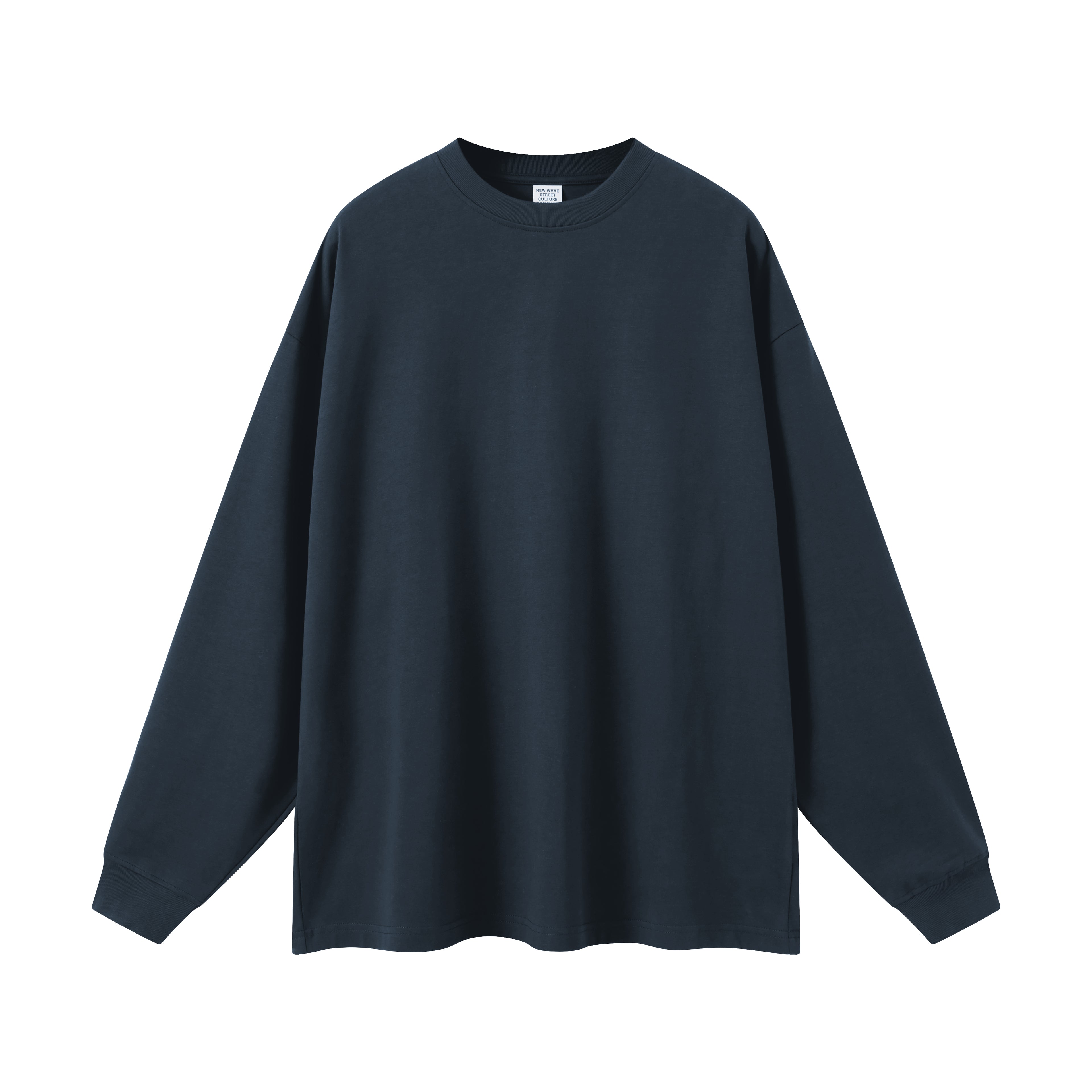 305g Heavyweight Long Sleeve T-shirt Streetwear Loose 100% Cotton Custom Design Embroidery logo Wholesale Men's T-shirts