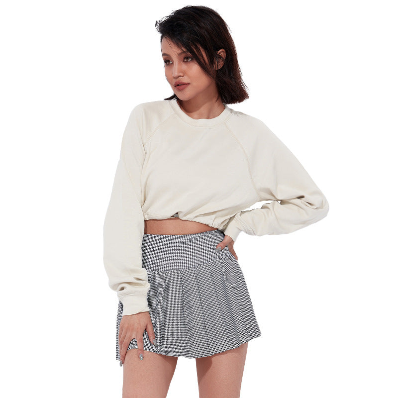 Custom Plain Sweatshirts for Printing Five Color Drawstring Slanting Shoulder Cutting Low Cut Hoodie High Quality Casual Style