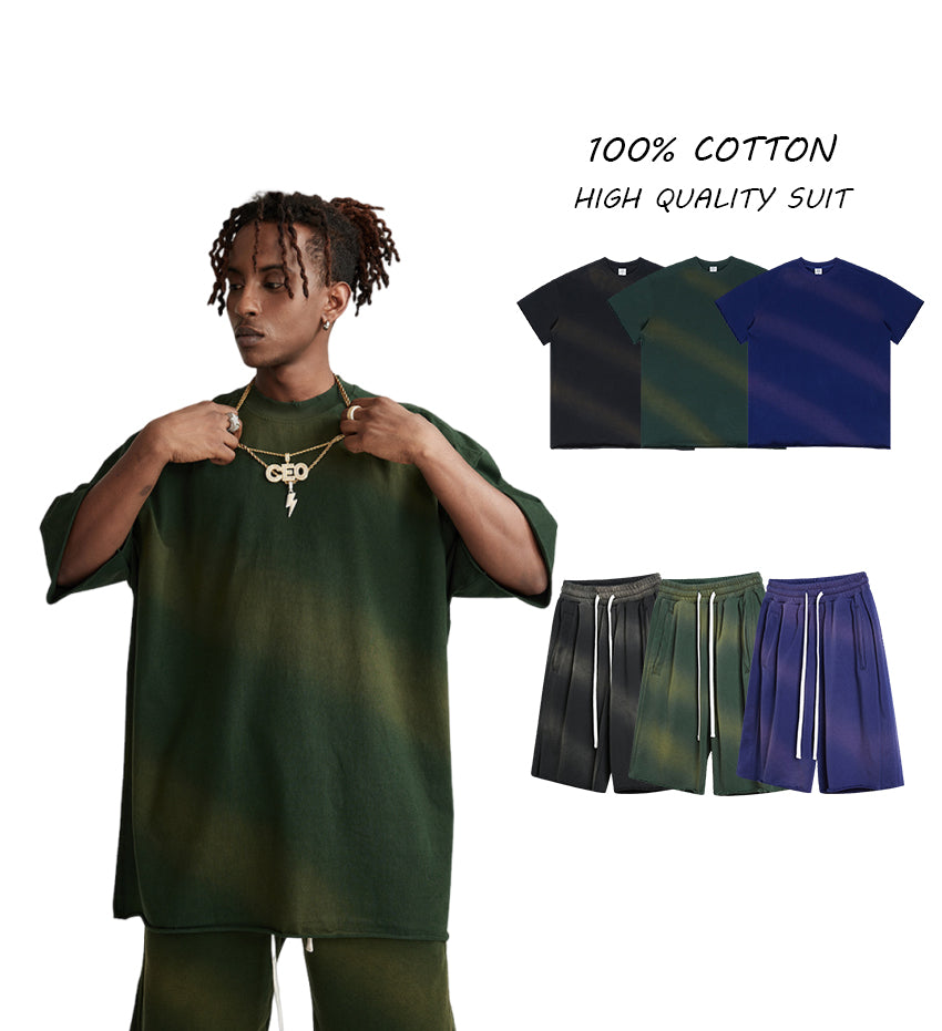 100% Cotton Customized Streetwear High Quality Drop Shoulder Acid Wash Vintage Heavyweight t Shirt Manufacturers