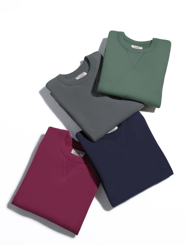 Round Neck Heavyweight Fleece Thick Heavy Cotton Oversized Drop Shoulder Sublimation Terry High Quality Hoodie