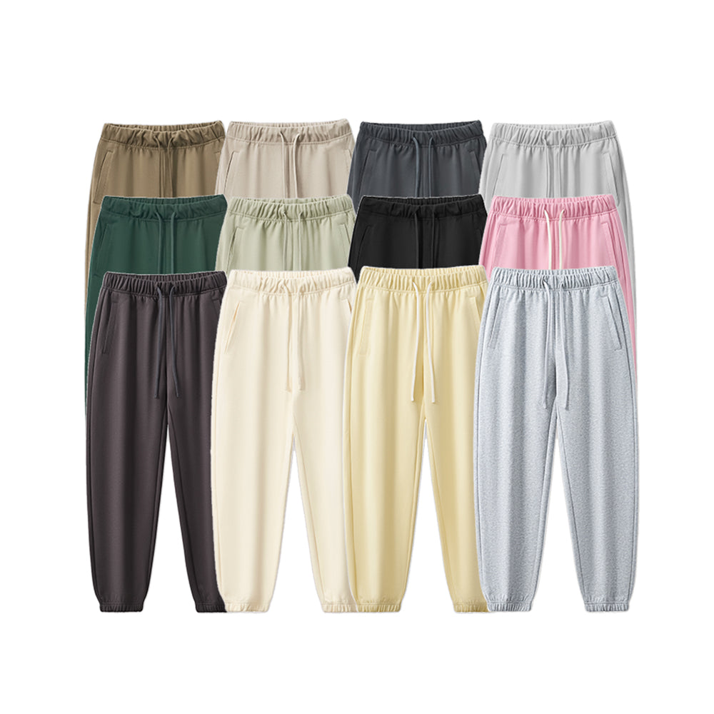 Wholesale Sweatpants Streetwear High Quality Multi Color Heavyweight Custom Terry Blank New Design Embroidery logo Sweatpants