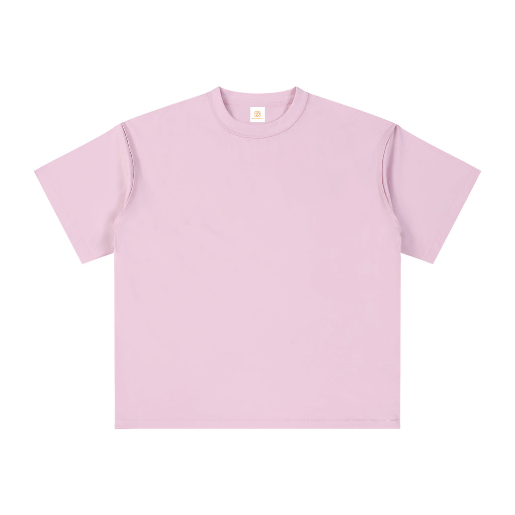 Wholesale T-shirt Quick-drying High Quality Streetwear Custom Prue Color Casual 330g Loose Design Dtf Transfers for t Shirts