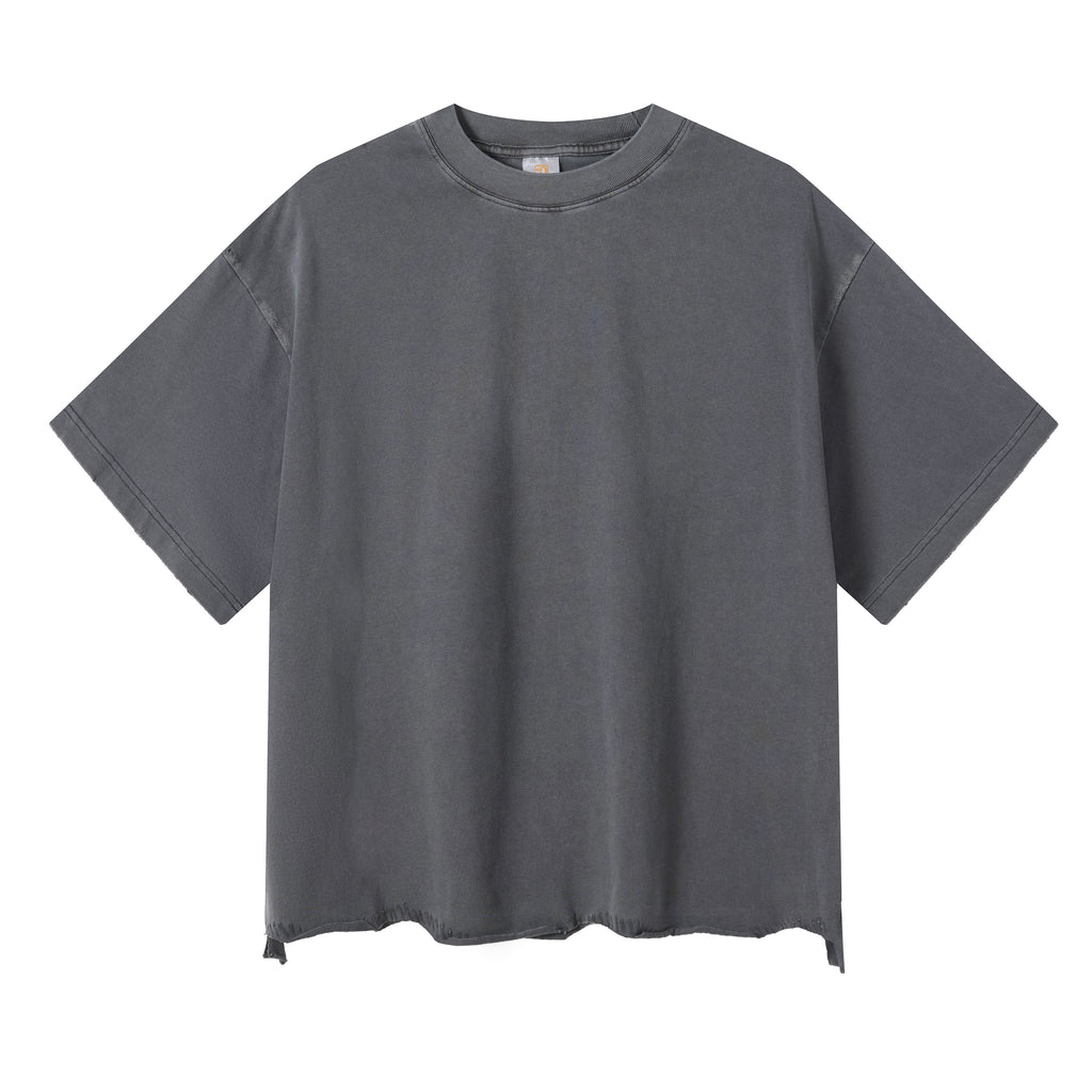 Vintage T-shirt Casual Custom Blank Washed Hip-hop High Quality Fashion Summer Short Sleeve Streetwear Heavyweight Tshirts