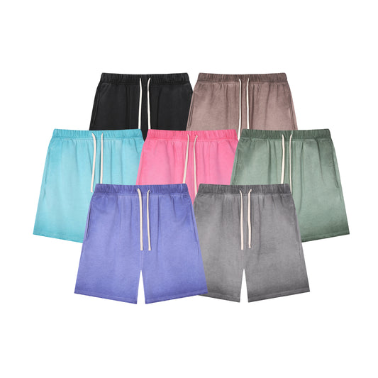 Wholesale High Quality Shorts Acid Wash Custom logo Vintage Streetwear Summer Comfortable Embroidery Design Plain Shorts