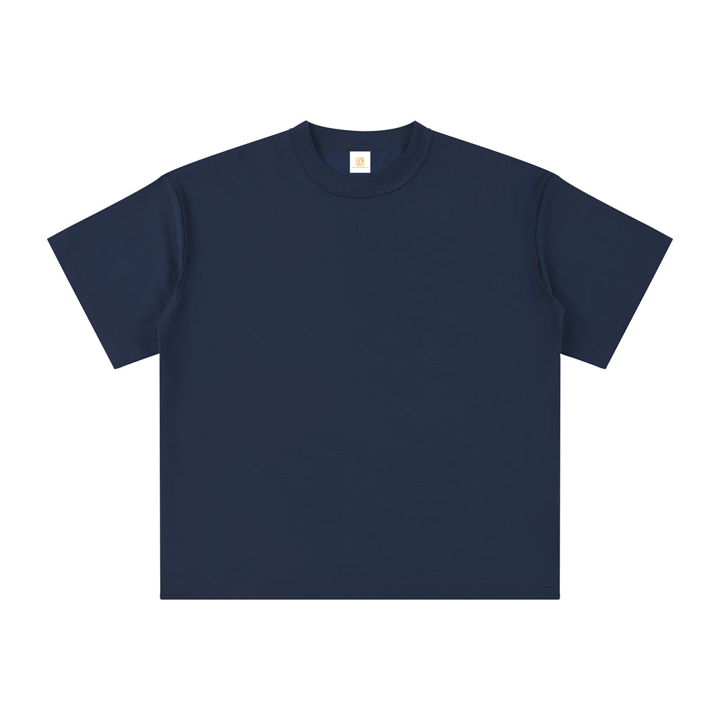 Wholesale T-shirt Quick-drying High Quality Streetwear Custom Prue Color Casual 330g Loose Design Dtf Transfers for t Shirts