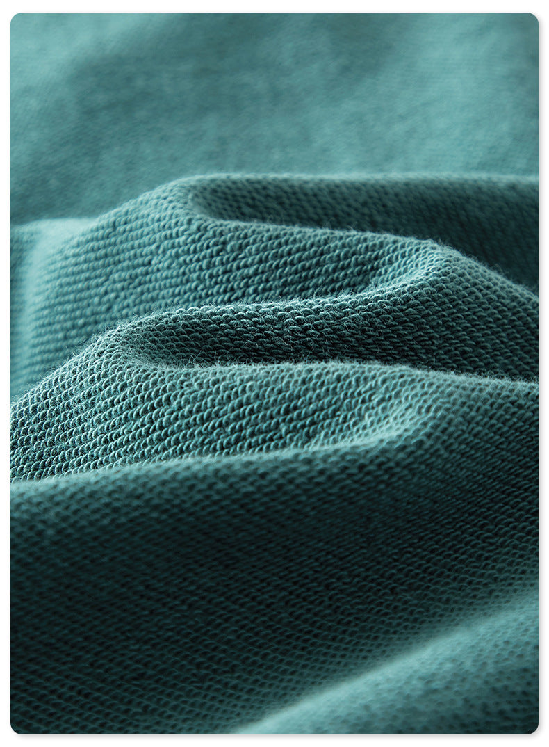 100% Cotton Terry Fake Two Piece Oversized Heavyweight Washed Custom Puff Print High Quality Drop Shoulder Hoodie