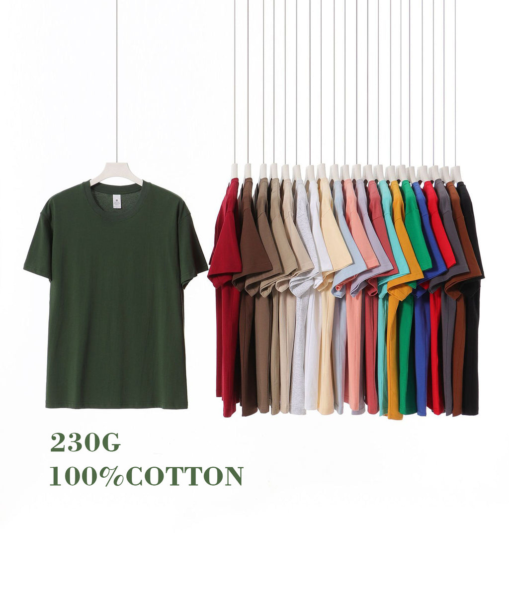 Drop Shoulder Cotton Loose Round Neck Hip Hop Heavyweight Blanks Unisex High Quality Short Sleeve Distressed Round Neck Tshirt