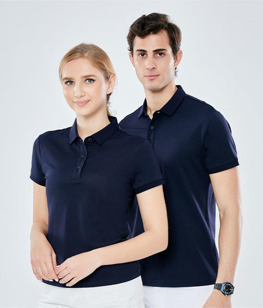 Oem Custom logo 9 Color Ice Skin Bead Short Sleeved Polo Shirt Loose Fitting Casual Brand Fashion Polo Shirt Summer Version