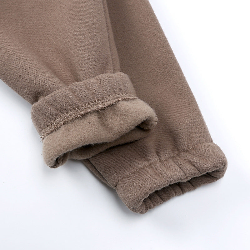 Manufacturer Hoodies Custom Blank Round Neck High Quality Streetwear Pullover Fleece Children's Sweatpants and Hoodie Set