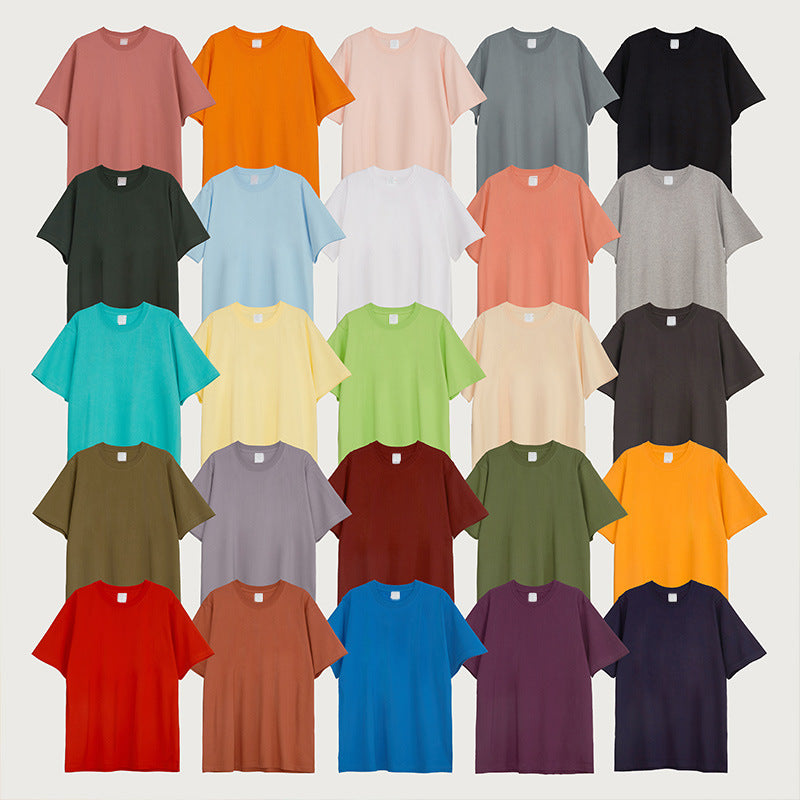 Wholesale Price t Shirt Customized High Quality 100% Cotton Pure Color 2026 Summer Streetwear New Design Round Neck t Shirts