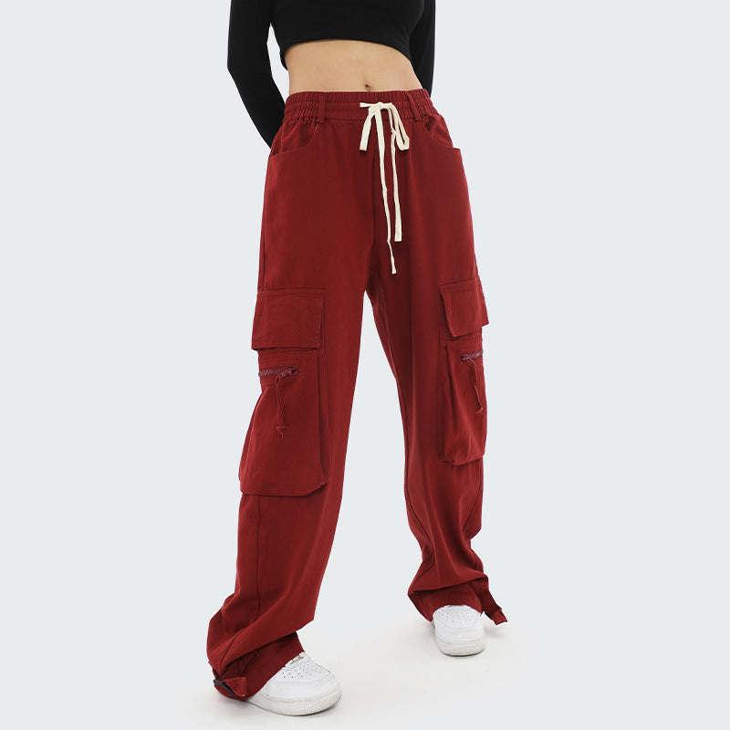 Customize Own Exclusive Design American Style High End Casual Pants with Zipper and Large Pockets Ankle Adjustable Sweatpants