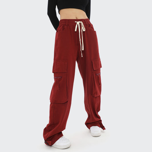 Customize Own Exclusive Design American Style High End Casual Pants with Zipper and Large Pockets Ankle Adjustable Sweatpants
