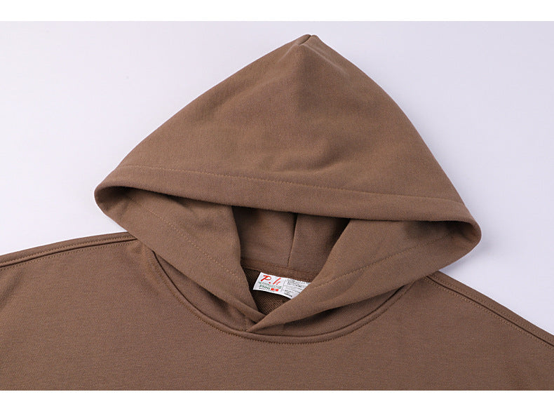 Oversized Custom Streetwear Wireless Custom Drop Shoulder Blank Pullover High Quality French Terry Printed Hoodies for Men