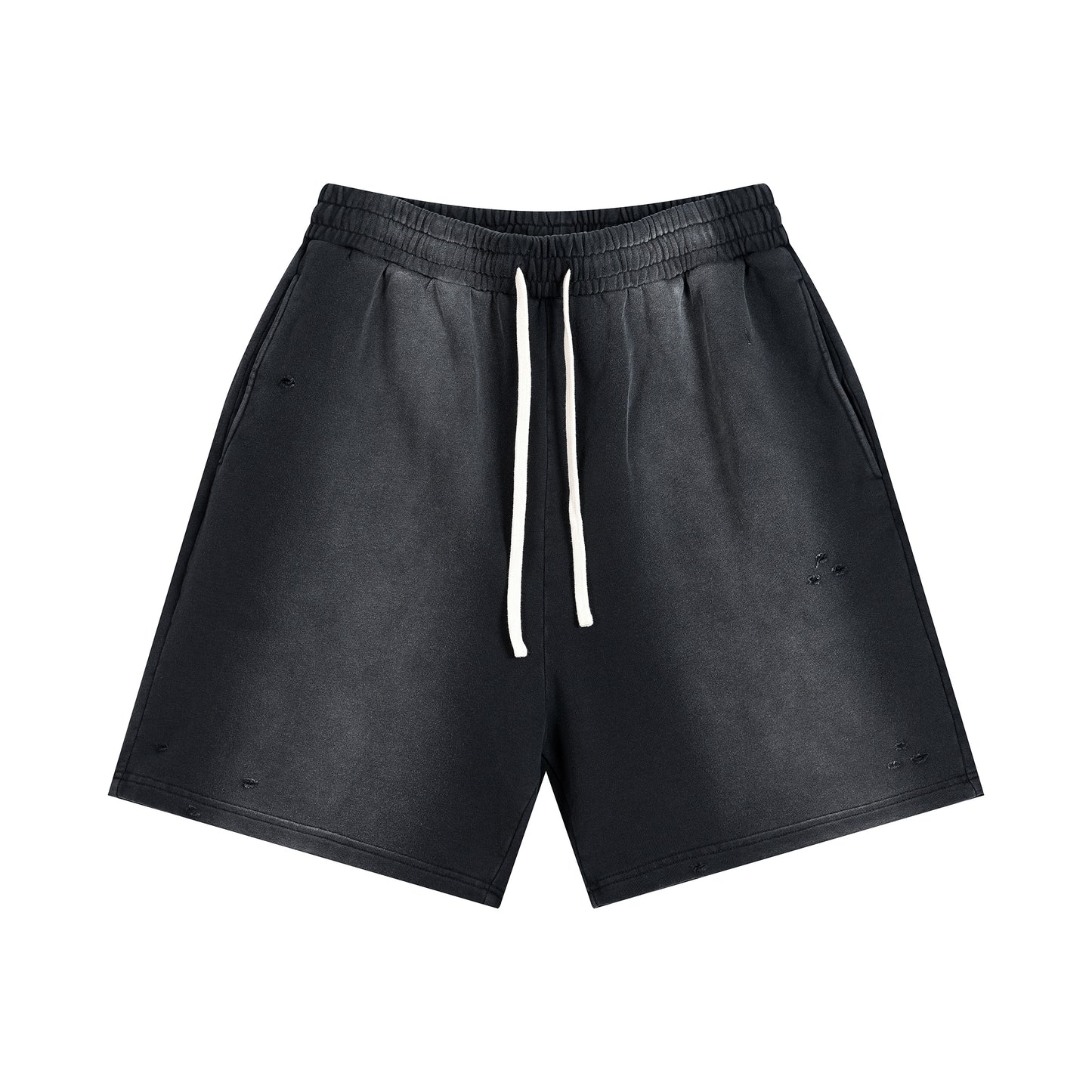 High Quality Shorts Custom Puff Printing Streetwear Summer Vintage Blank Wholesale Design Summer Washed Personalized Shorts