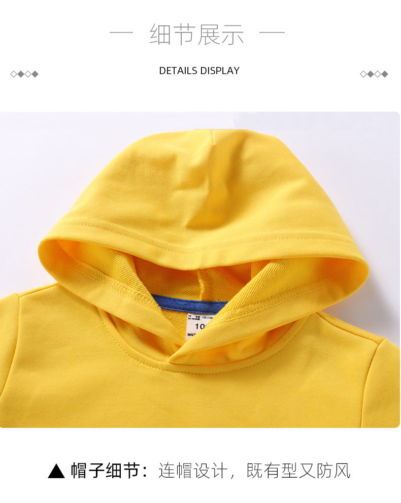Custom logo Pure Color Baby Hoodies High Quality Wholesale Pullover Terry Heavyweight Soft Blank Winter Fashion Cheap Hoodie