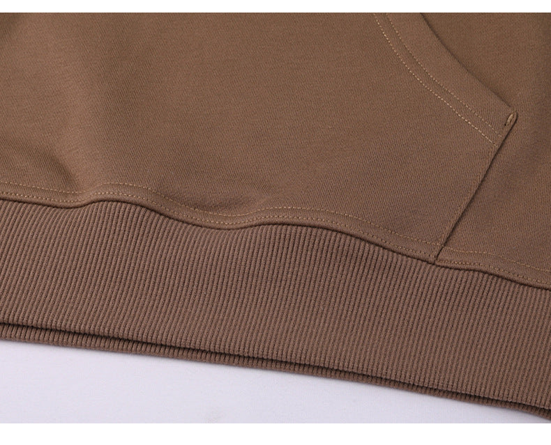 Heavyweight Drop Shoulder Streetwear Knitted Wireless Oversized Drop Shoulder High Quality Custom Embroidered Hoodies