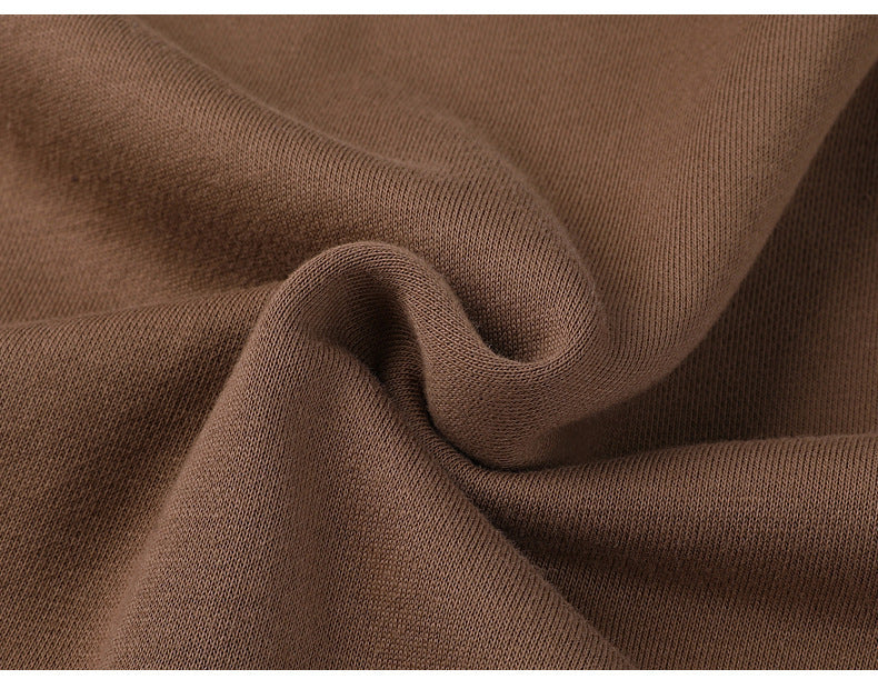 Heavyweight Drop Shoulder Streetwear Knitted Wireless Oversized Drop Shoulder High Quality Custom Embroidered Hoodies