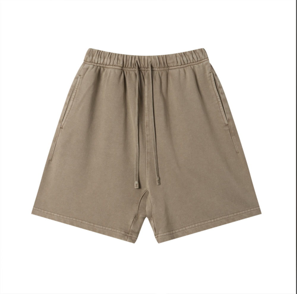 Customized Loose Fitting Cotton Casual Brand Shorts Heavy Duty Washing Distressed Loose Five Inch Shorts Free Sample Shorts