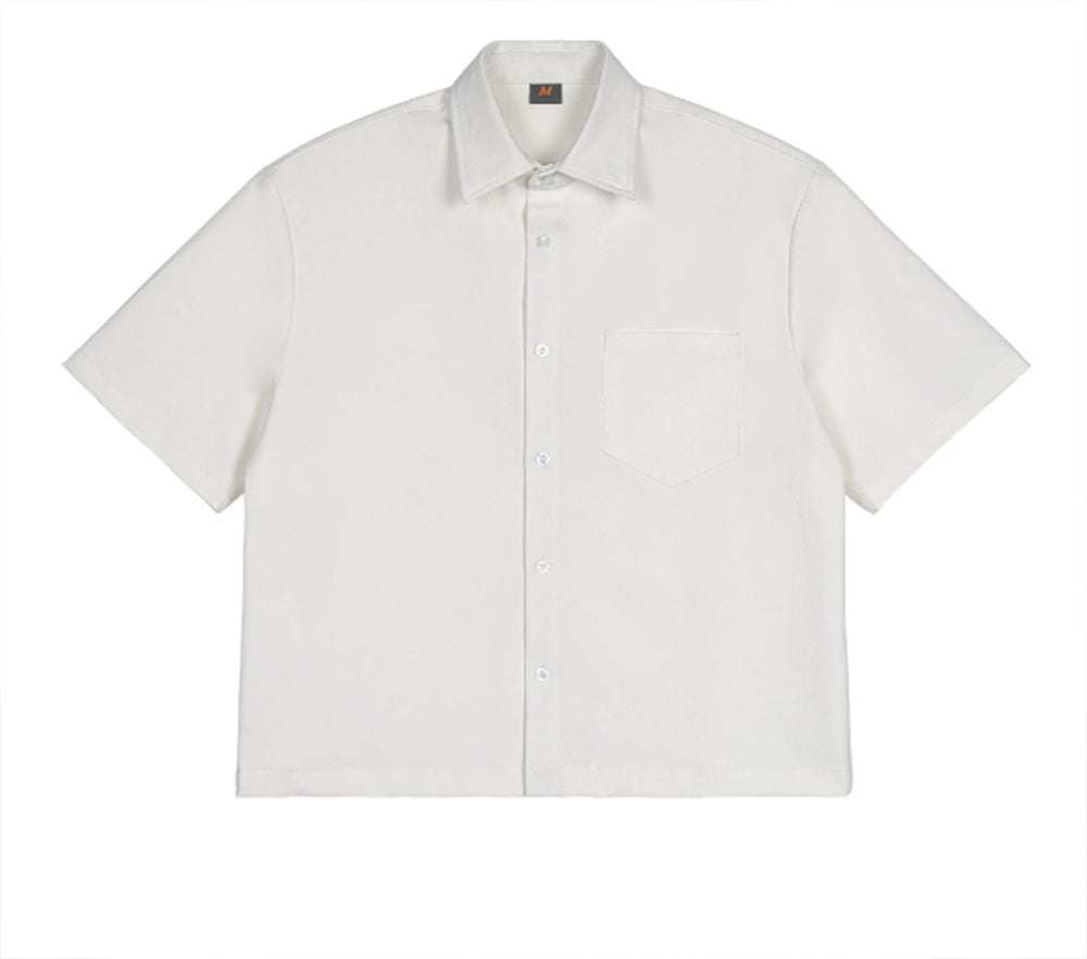 Tshirt Manufacturer 300g Heavyweight Men's Shirt Boxy Short and Wide Workwear Style Short Sleeved Shirt for Men Summer Version