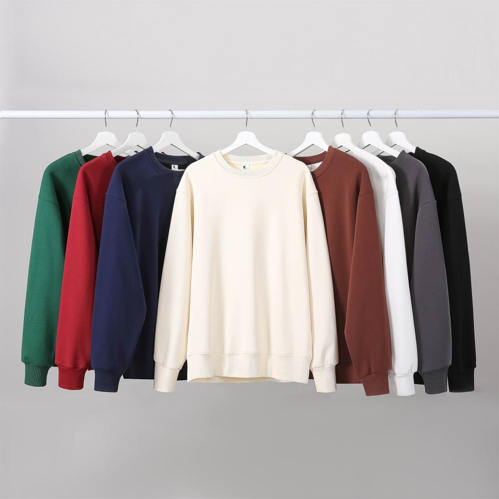 Heavyweight Custom logo Hoodie Plus Size High Quality Streetwear Casual Crew Neck Drop Shoulder Hoodie Wholesale Men's Hoodies