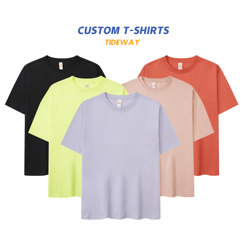 Oversized Men's T-shirts High Quality Drop Shoulder Heavy Cotton Short Sleeve Custom Plain Tshirts for Printing