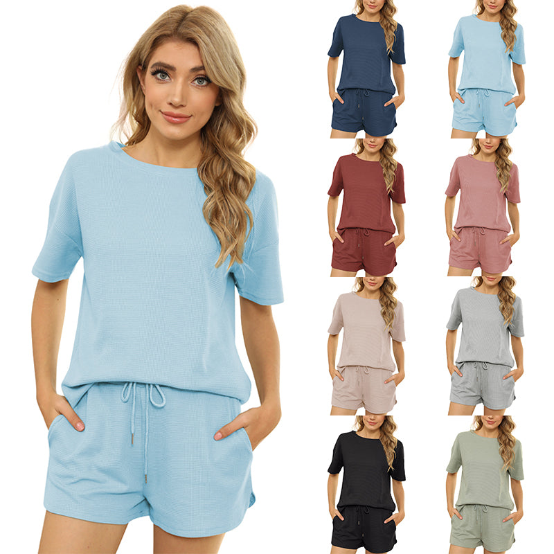 Custom Pure Color High Quality Black Polyester and Cotton Streetwear Puff Print Heavyweight Waffle-patterned t Shirts Wholesale