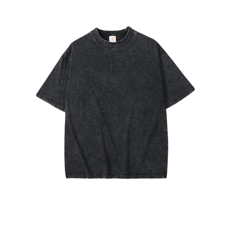 Vintage Custom logo T-shirt Summer New Design Hot Sale Blank Heavyweight Washed Short Sleeve Wholesale Fashion Men's T-shirts