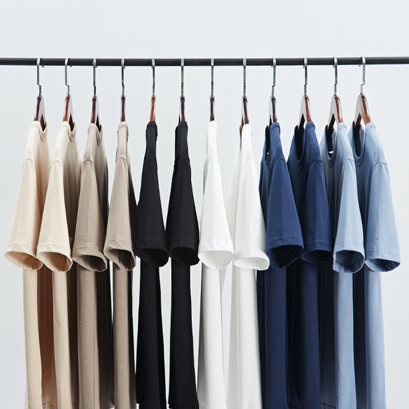 270G Heavyweight Soft Long-staple Cotton Sublimation High Quality Streetwear 100% Cotton Round Neck Heat Transfers for T-shirts