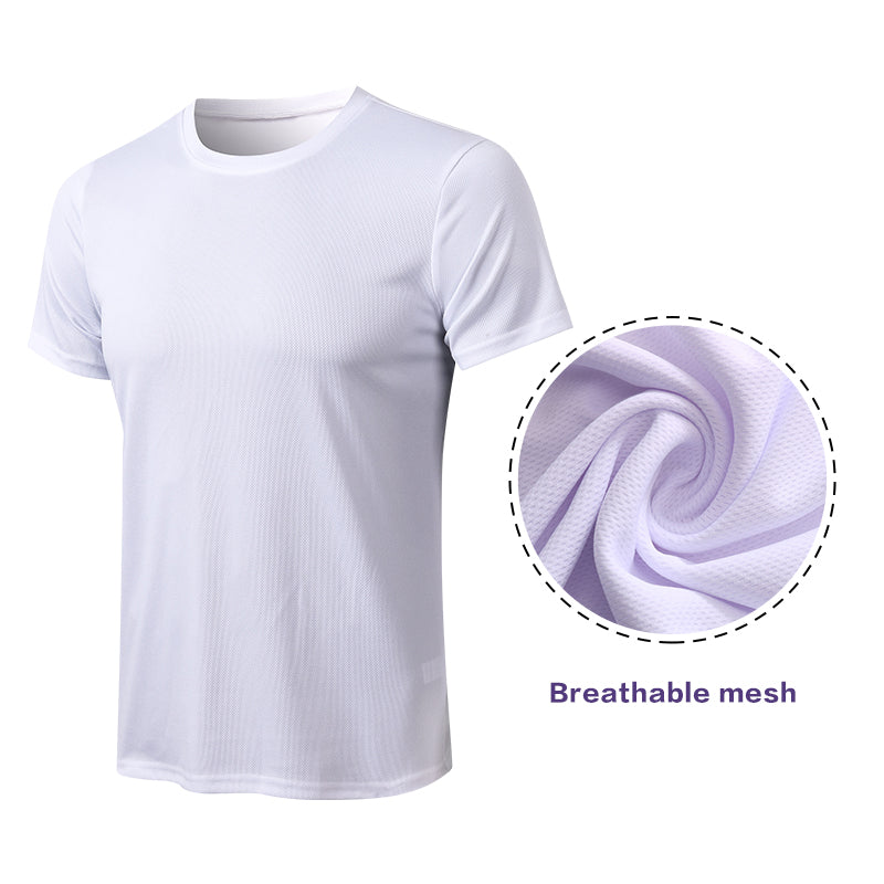 Custom T-shirts logo Loose Quick-drying Breathable Short Sleeve High Quality Pure Color Screen Print High Quality T-shirts