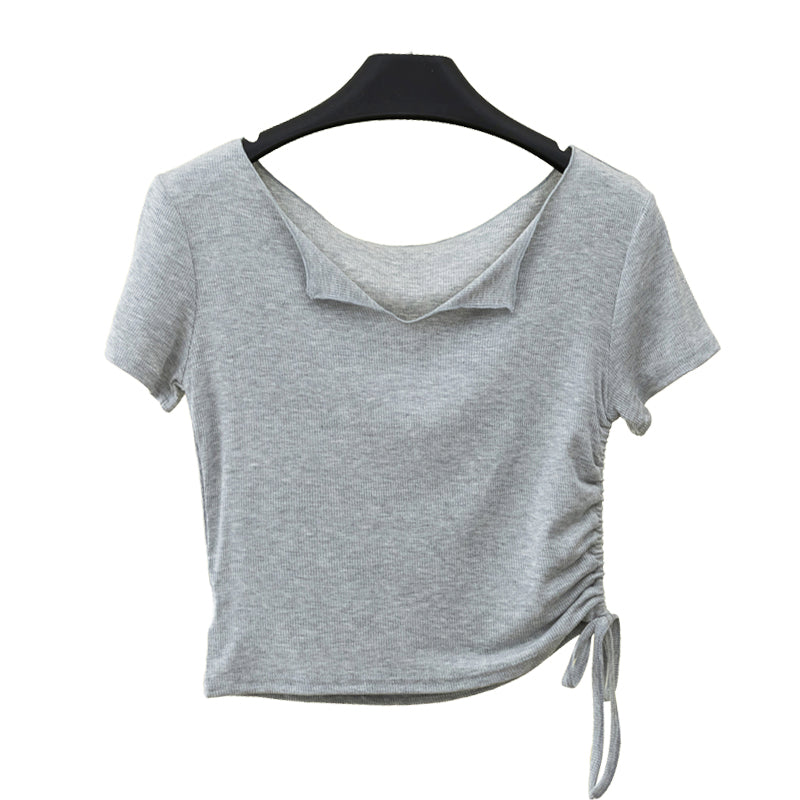 Streetwear High Quality Short Pure Color Short Sleeve Custom Heavyweight Screen Print Fashion t Shirt