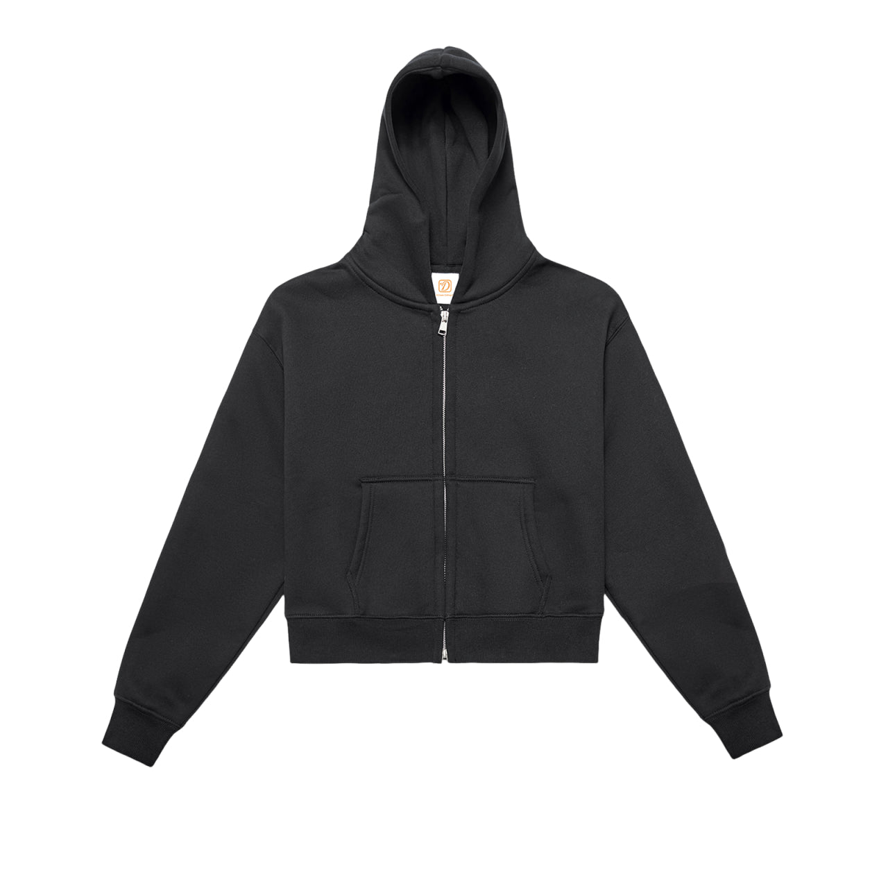 Women's Hoodies Heavyweight Fashion Crop Top Short High Quality Sport Blank Pure Color Custom Zip up Fleece Drop Shoulder Hoodie