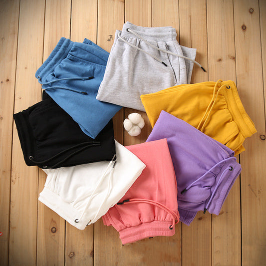 Plus Size Men's Shorts Loose Custom logo Pure Color 100% Cotton Streetwear High Quality Personalized Men's Plain Shorts
