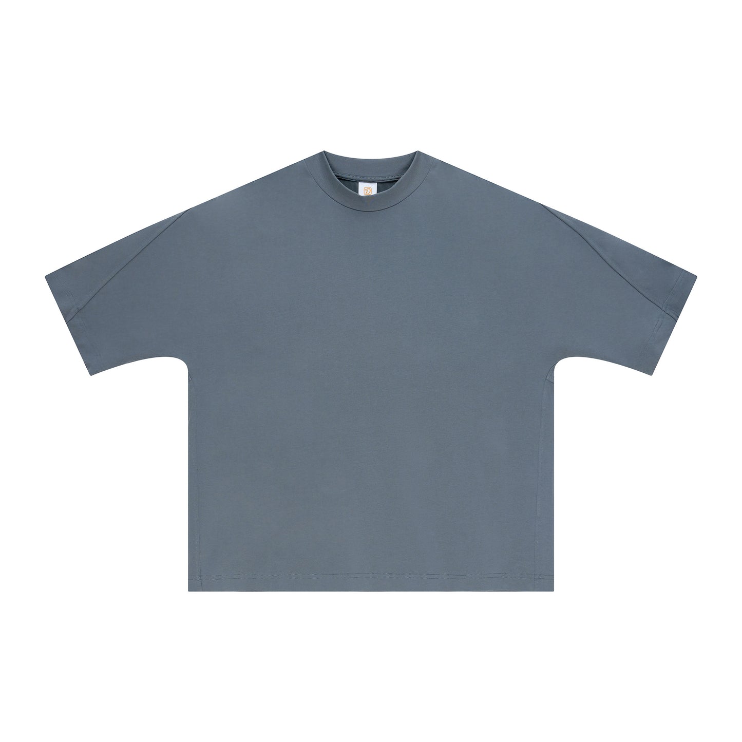 Streetwear Boxy Patchwork Tshirt 100% Cotton High Quality Customized Pure Color Fashion Casual Customized Men's T-shirts