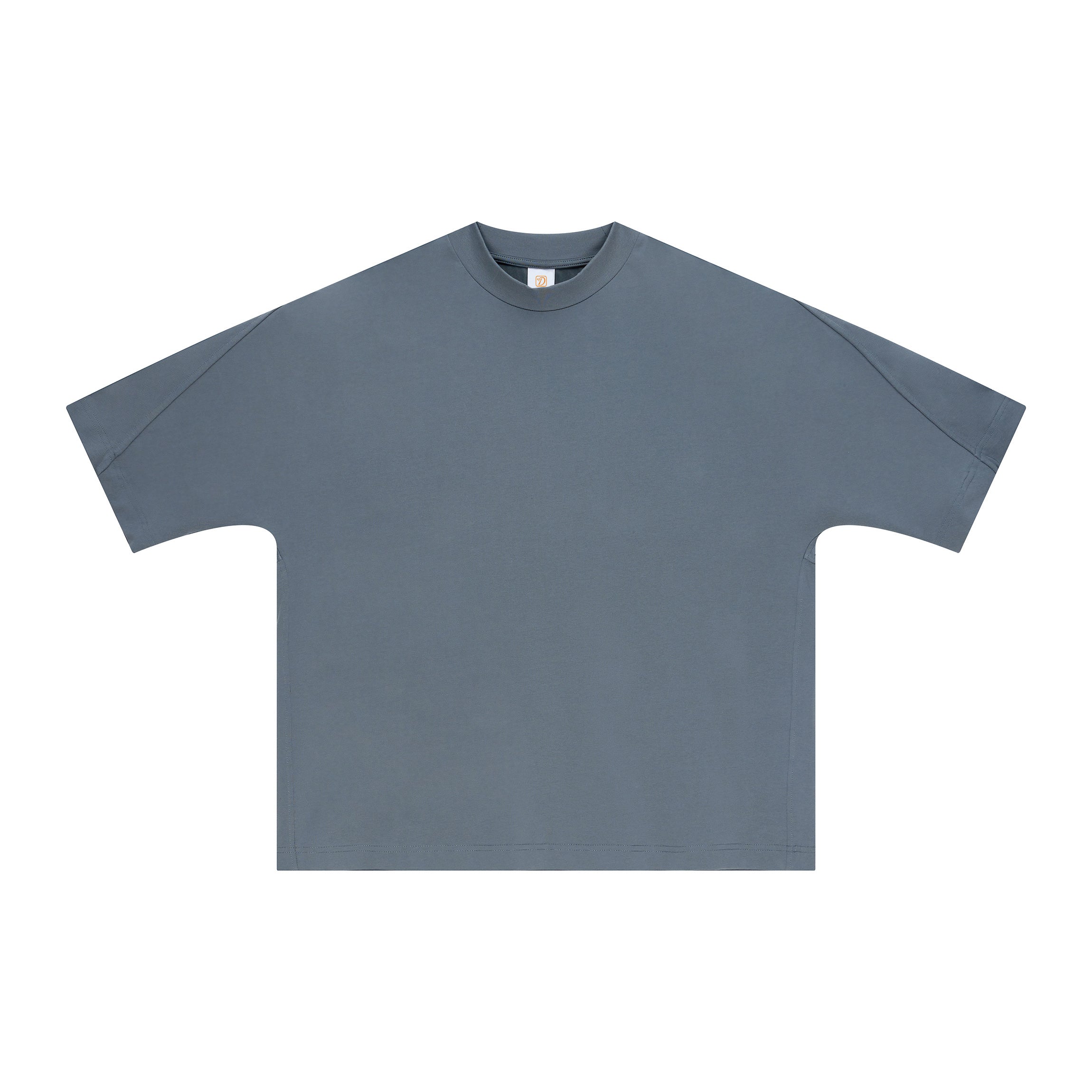 Streetwear Boxy Patchwork Tshirt 100% Cotton High Quality Customized Pure Color Fashion Casual Customized Men's T-shirts