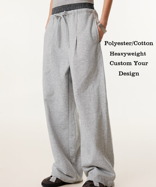 Custom logo Loose Pants Wholesale Price Streetwear High Quality Blank Sport Distressed Embroidery Brand Design Sweatpants