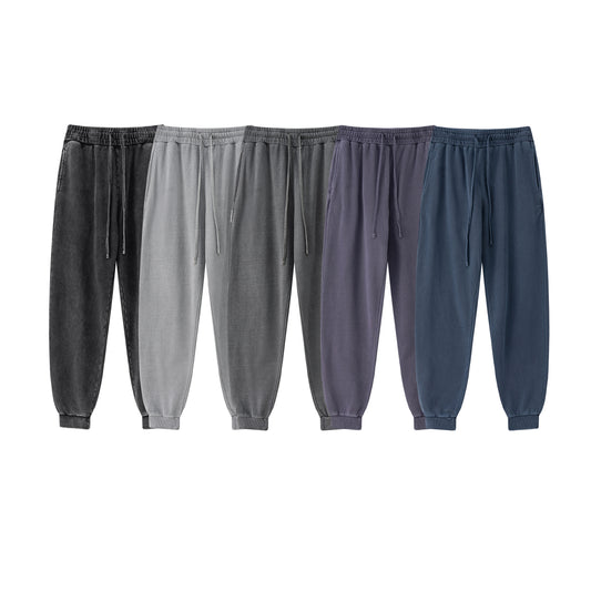 100% Cotton 380g Heavyweight Sweatpants Loose Custom Vintage High Quality Casual Fashion Streetwear Wholesale Sweatpants