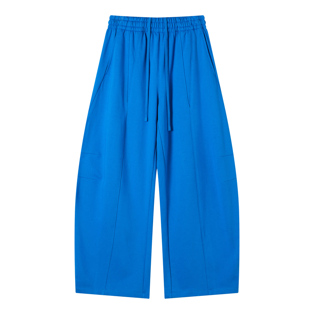 Men's Sweatpants New Design Polyester/Cotton Loose High Quality Streetwear Patchwork Fashion Pure Color Plain Sweatpants