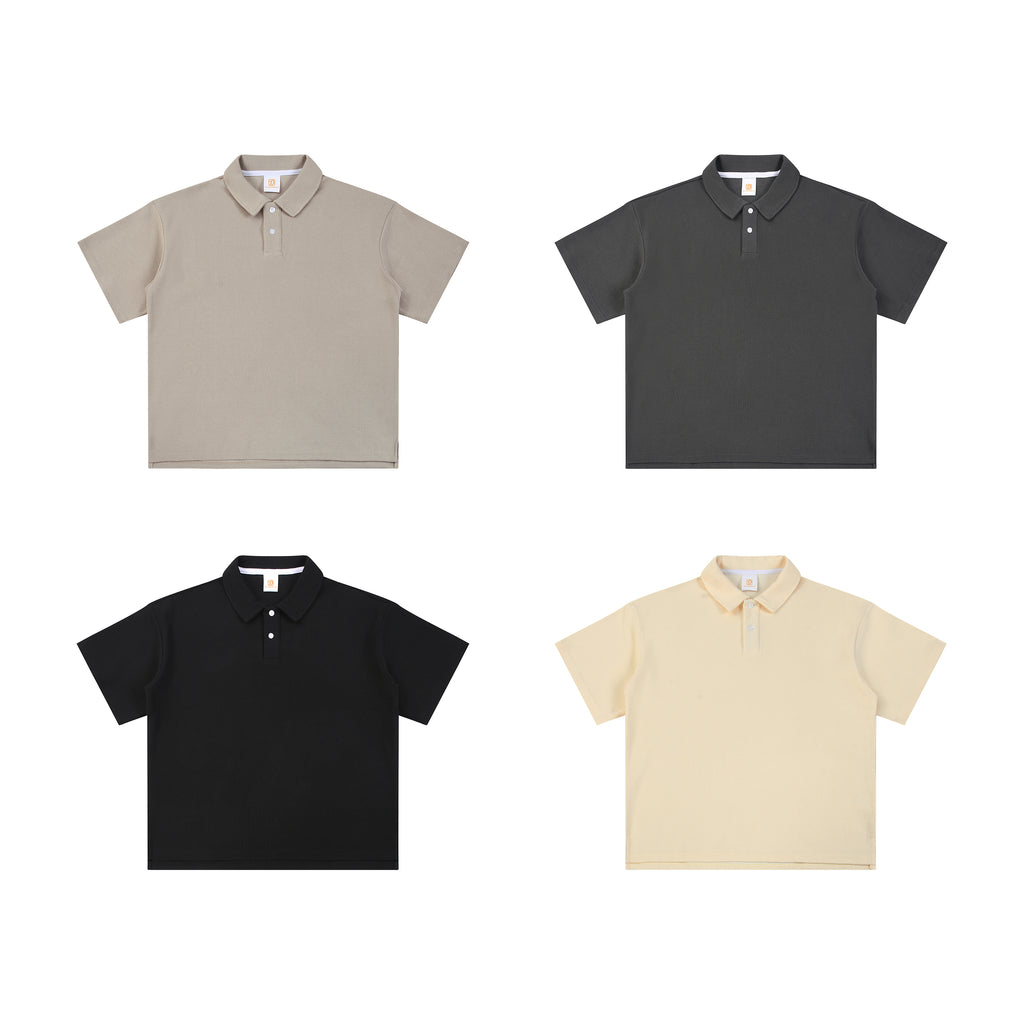 Customized T-shirt High Quality Stand Collar Streetwear Pure Color High Quality Custom logo Wholesale Puff Printing T-shirts