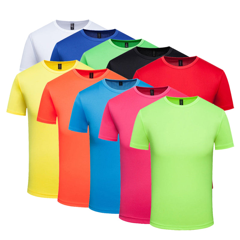 Plus Size Polyester Drop Shoulder Short Sleeve Regular Fit Custom High Quality Blanks Plain Tshirts Wholesale