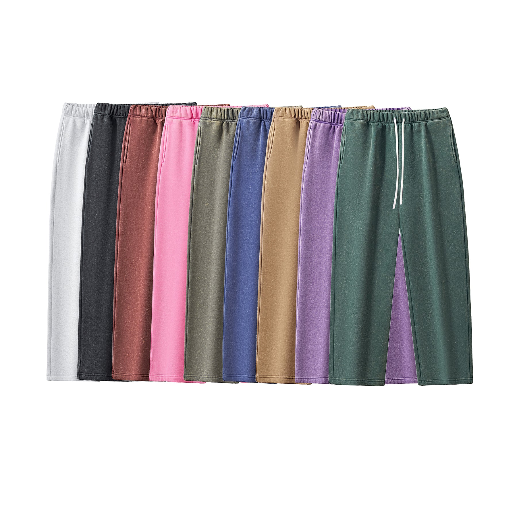 Washed Fleece Sweatpants OEM Custom logo Casual High Quality New Embroidery logo Screen Printed Sweatpants for Men