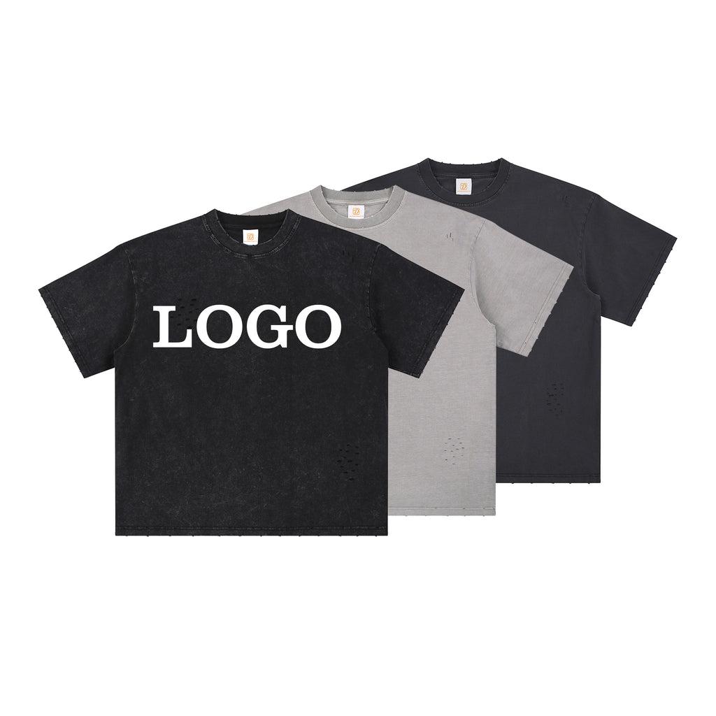 T-shirt Manufacturer Custom Puff Printing Heavy Cotton Blank 2026 Summer New Design Personalized Embroidery Plain t Shirt